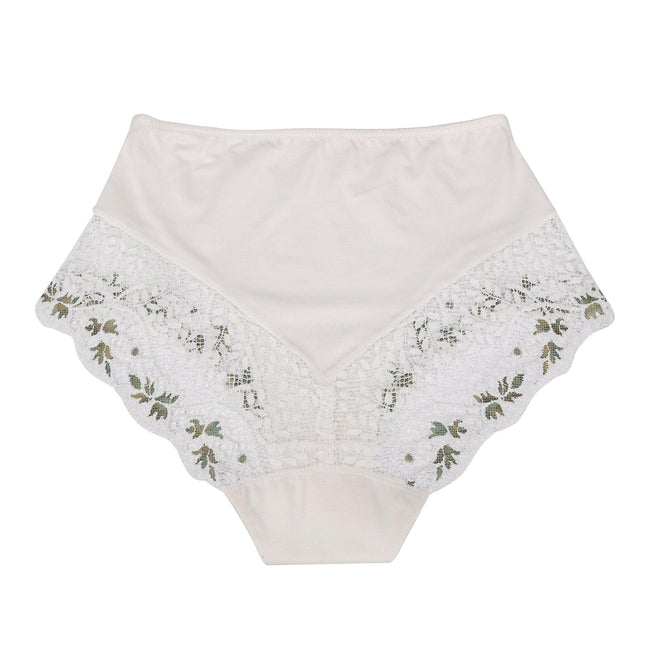 Nova - High Waisted Silk & Organic Cotton Full Brief-1