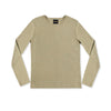 Long Sleeve Ribbed Cotton Crewneck (Laurel Heather)-0