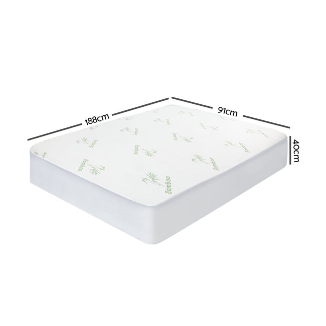 NNEDSZ Bedding Giselle Bedding Bamboo Mattress Protector Single