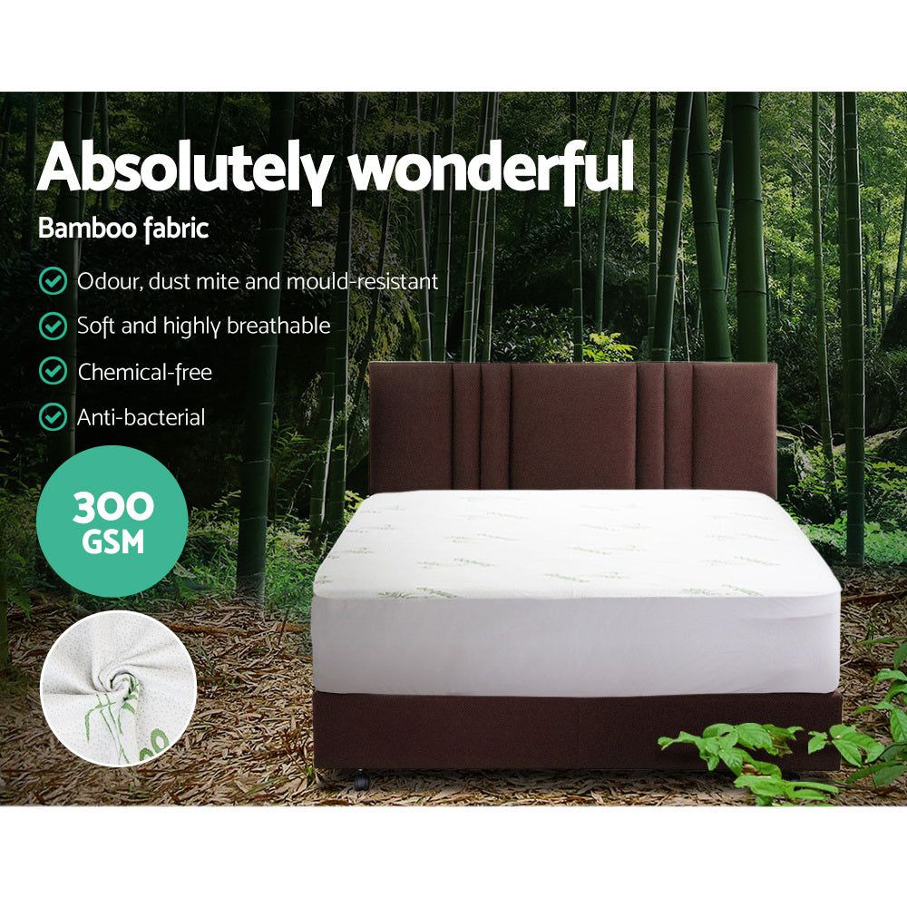 NNEDSZ Bedding Giselle Bedding Bamboo Mattress Protector Single