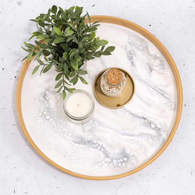 Bamboo Round Serving Trays