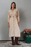 Marcelle Belted Linen Shirt Dress-1