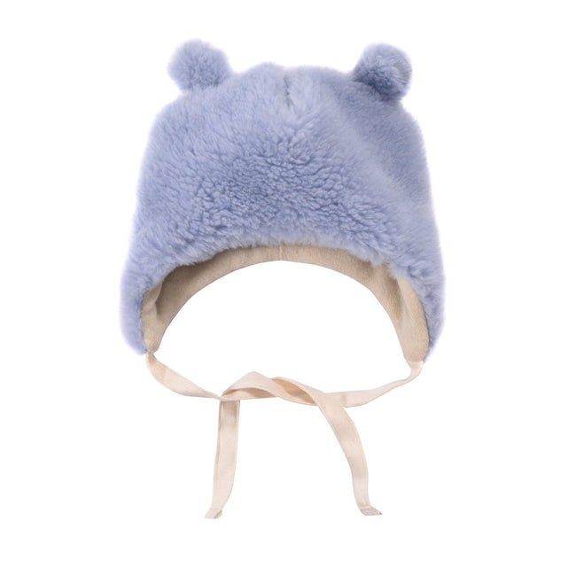 Blue Bear Woolen Baby Hat-0