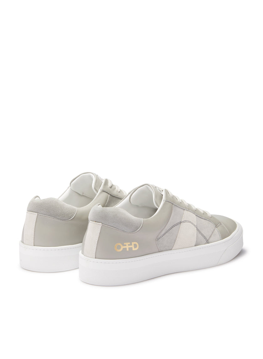 Leather Low-Top Sneaker (Grey)-2