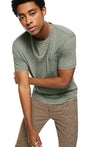 Linen-Blend Pocket Tee (Chalkboard Green)-4