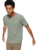 Linen-Blend Pocket Tee (Chalkboard Green)-3