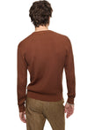 Ribbed Poor Boy Crewneck Sweater (Sepia Brown)-3