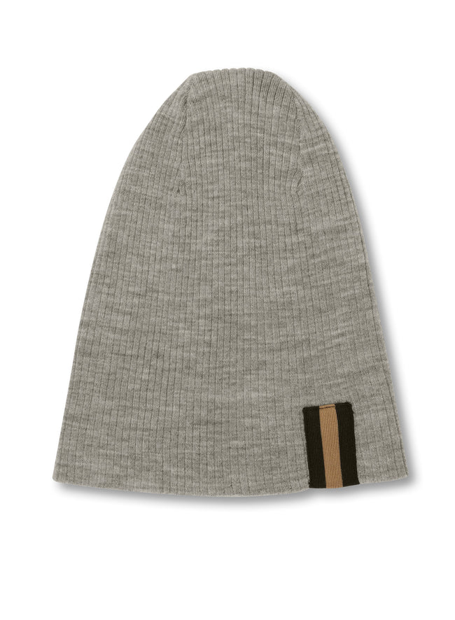 Superfine Merino Wool Beanie (Mid Grey)-0
