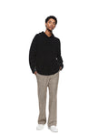 Merino Wool Hoodie Sweater (Black)-2