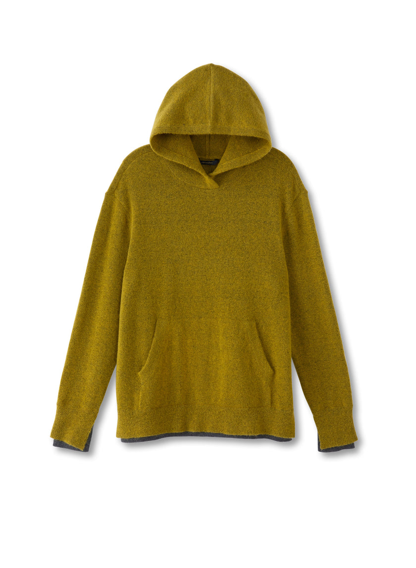 Merino Wool Hoodie Sweater (Green Envy)-0