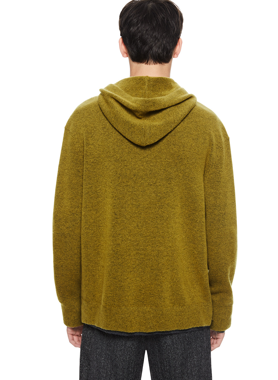 Merino Wool Hoodie Sweater (Green Envy)-3