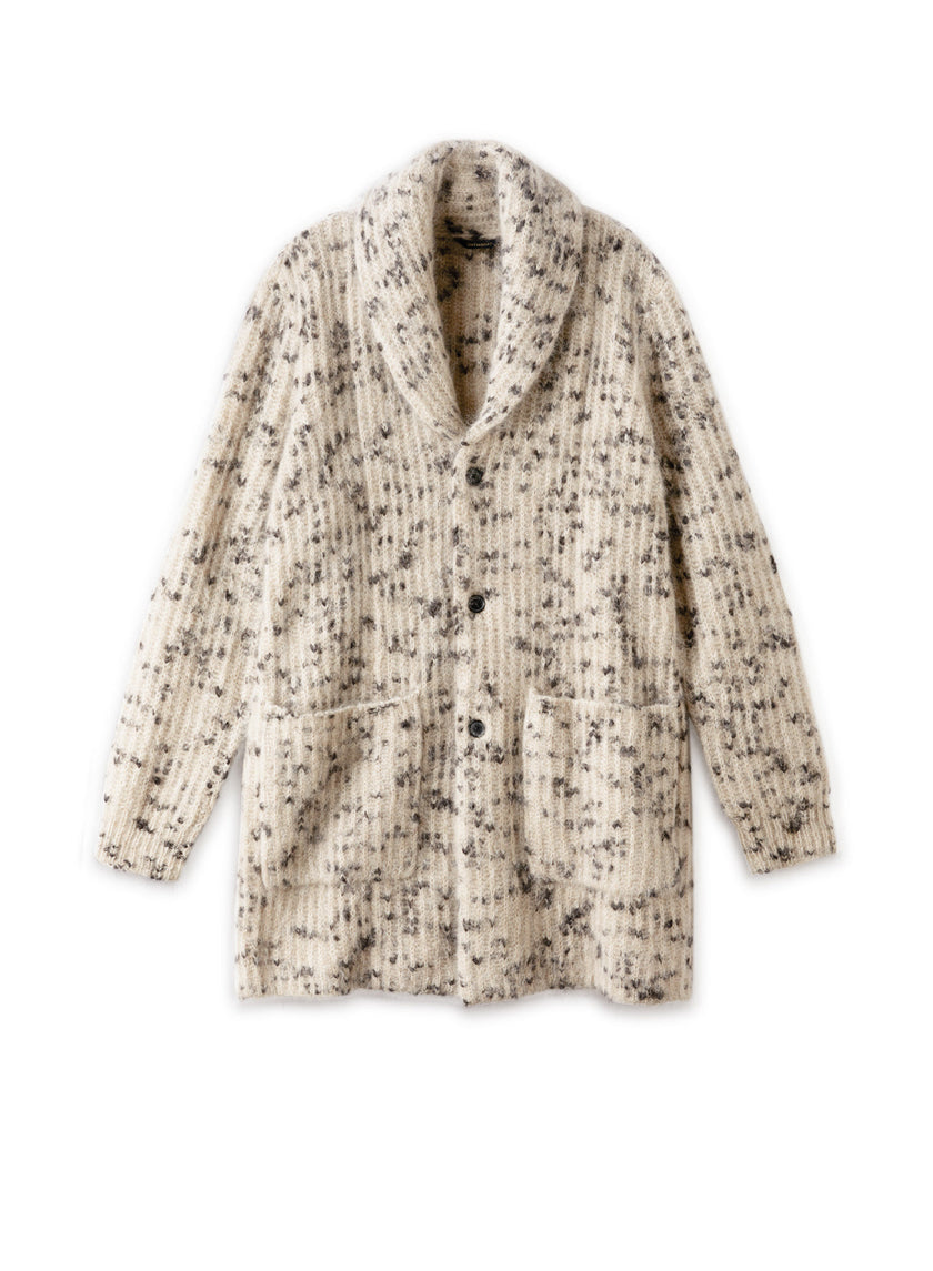Mohair-Blend Sweater Coat-0