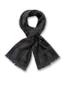 Shaded Plaid Wool Scarf (Charcoal)-0