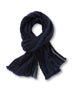 Multi-Striped Wool Scarf (Navy)-0