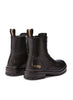 Laceless Leather Combat Boots (Black)-2