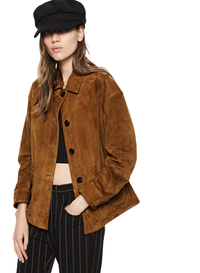 Suede Work Jacket (Copper)-1