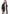 Cropped Sleeve Leather Blazer-4