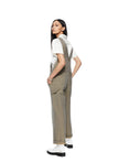 Shadow Stripe Overalls-2