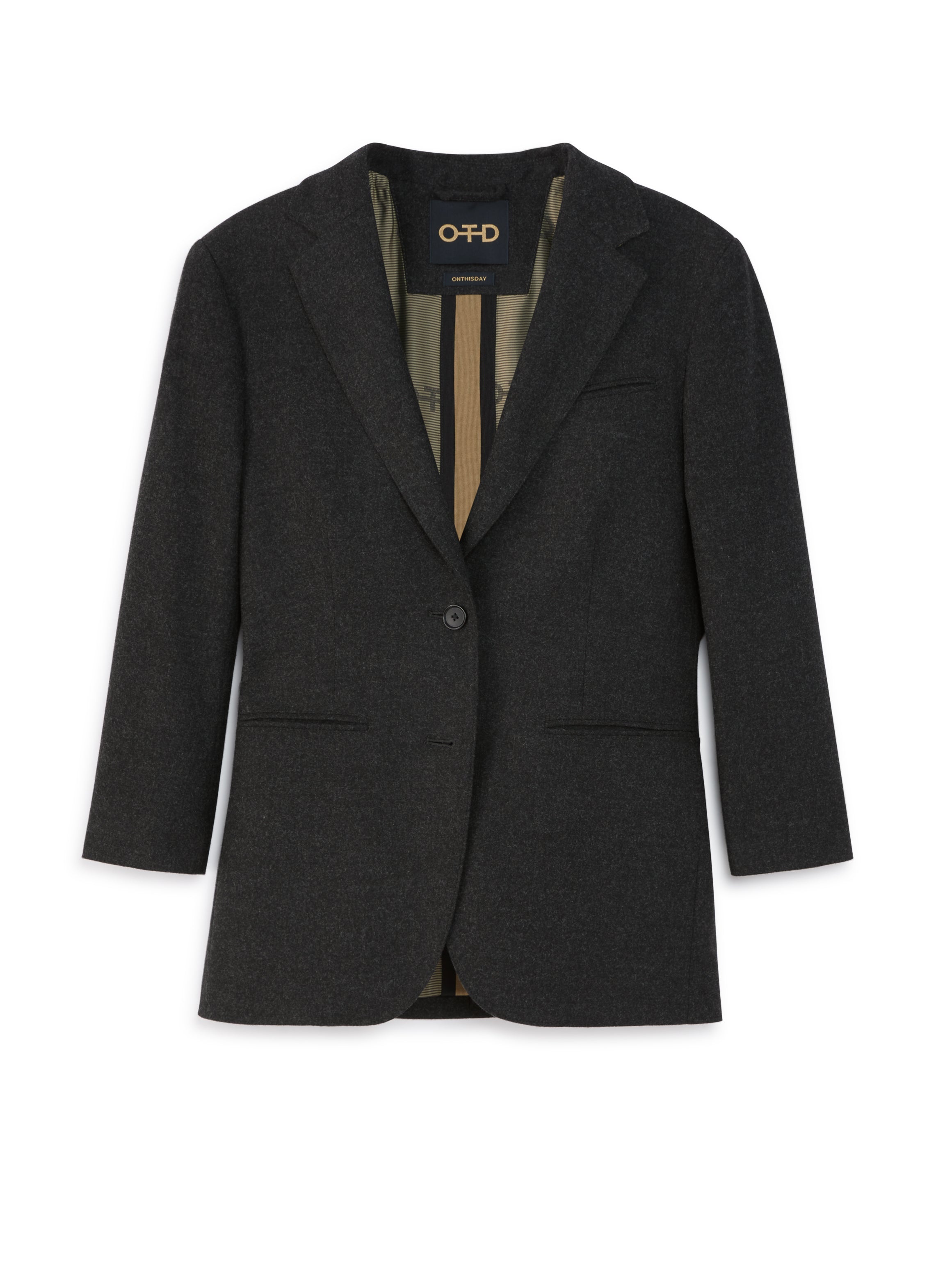 Wool Blend Blazer-0