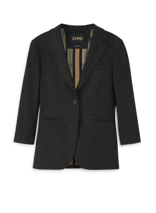 Wool Blend Blazer-0