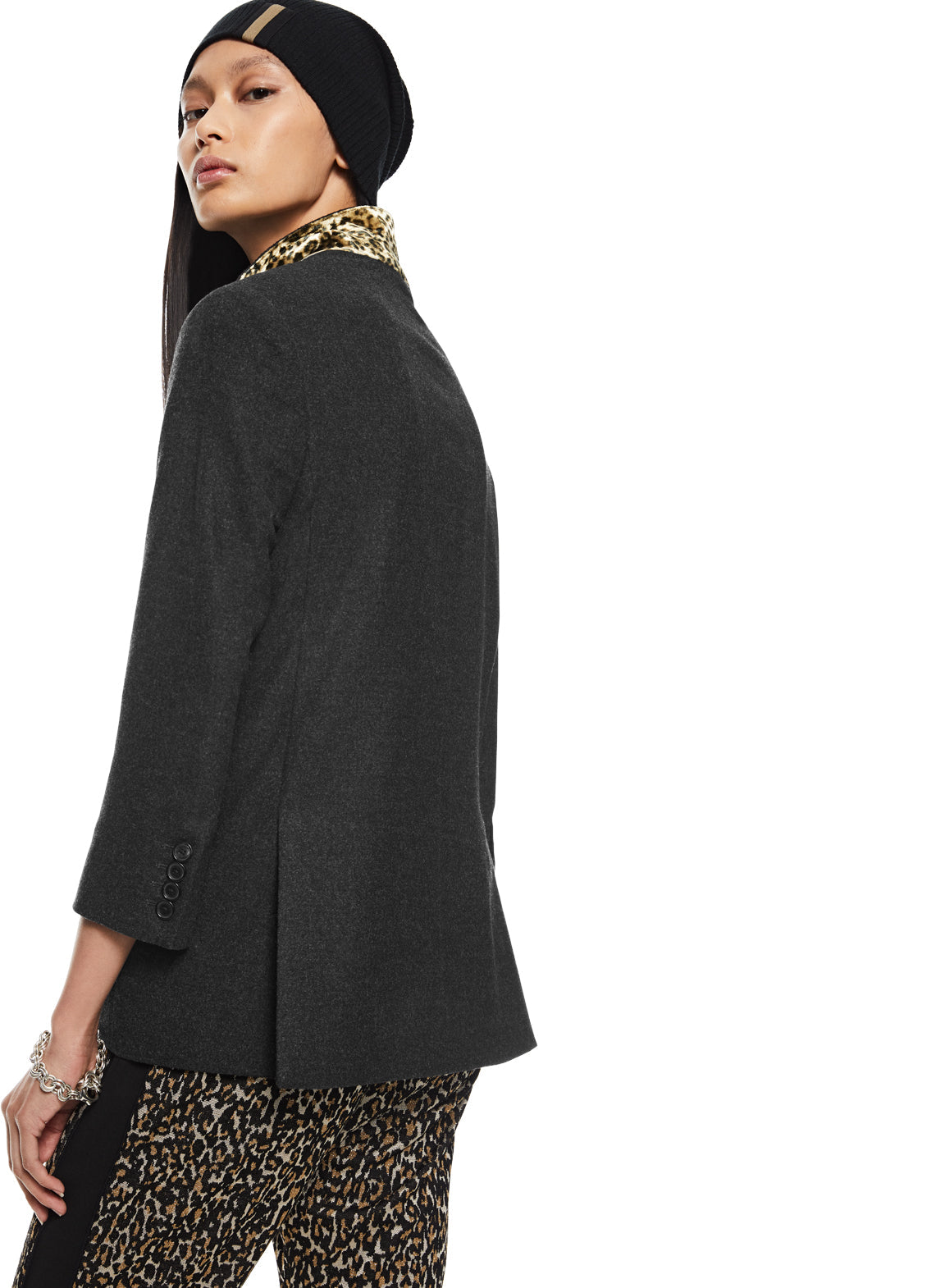 Wool Blend Blazer-2