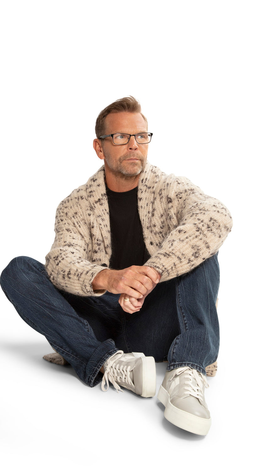 Mohair-Blend Sweater Coat-1