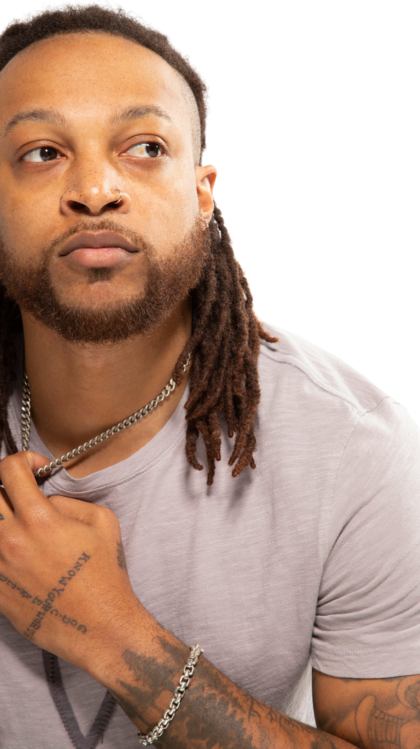 Exclamation Heart Graphic Short Sleeve Knit Tee-3