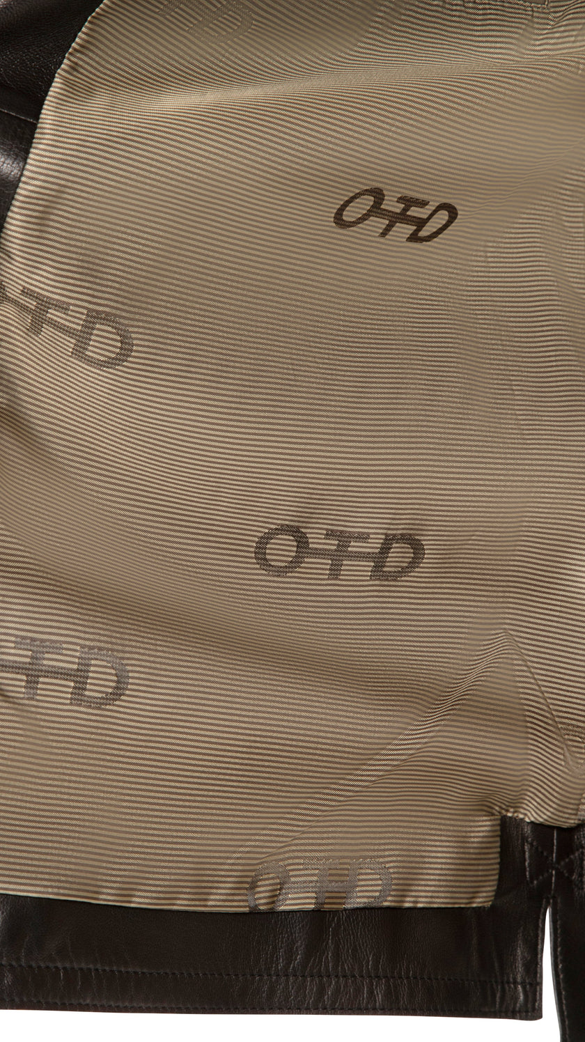 Leather Shirt Jacket (Black)-4