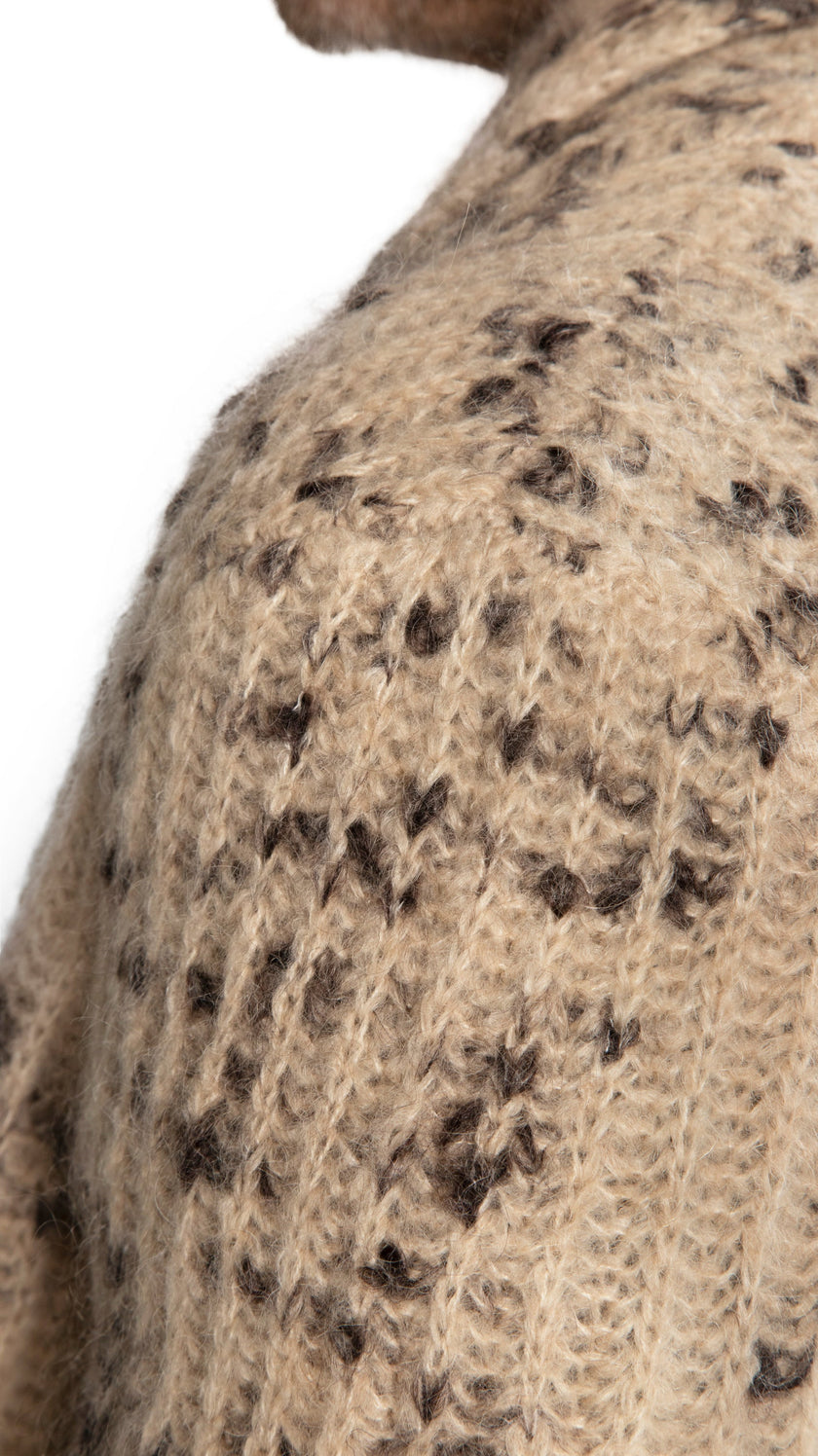 Mohair-Blend Sweater Coat-3