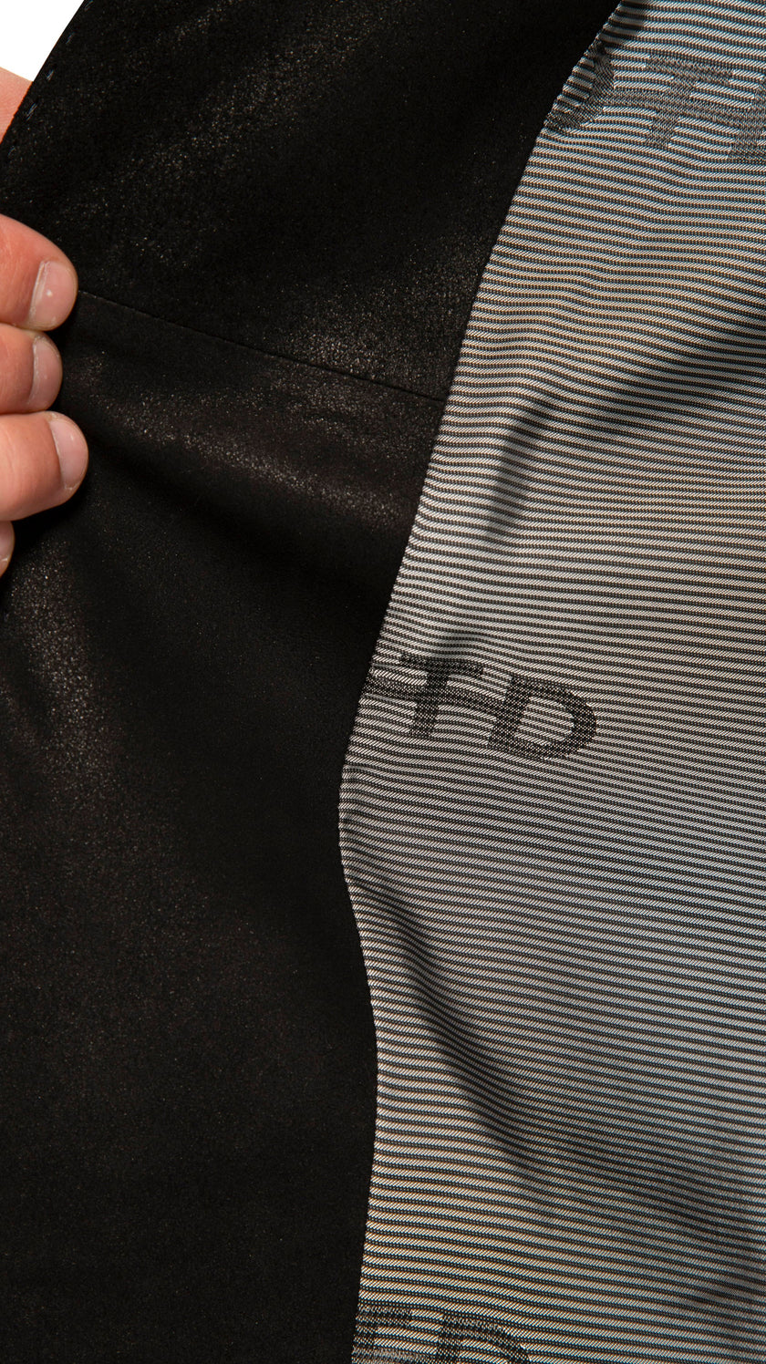 Waxed Suede Blazer-4