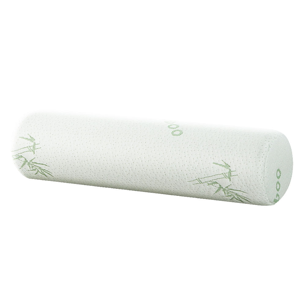 NNEDSZ Bedding Memory Foam Neck Roll Pillow Bamboo Cover