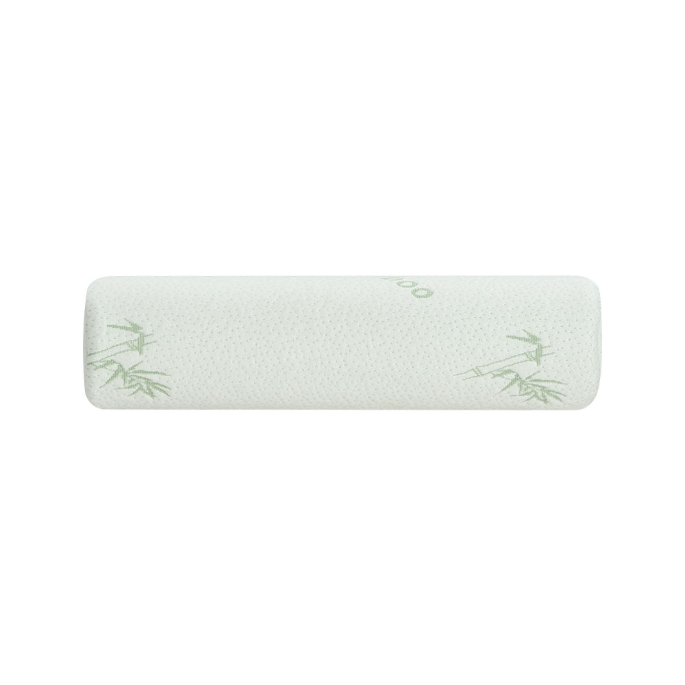 NNEDSZ Bedding Memory Foam Neck Roll Pillow Bamboo Cover