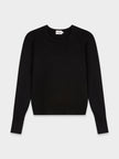 SILK KNIT SWEATER-BLACK-0