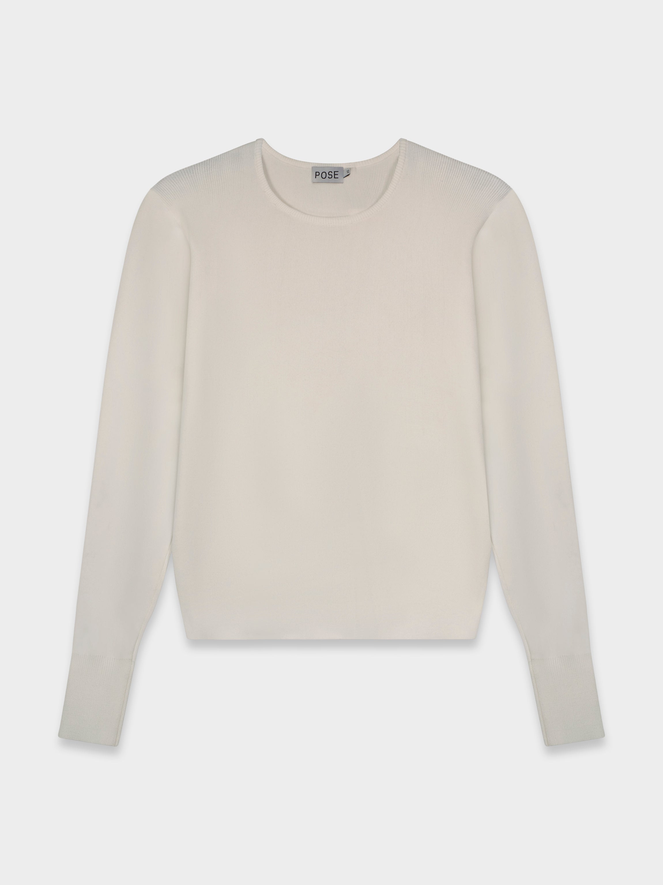 SILK KNIT SWEATER-CREAM-0