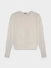 SILK KNIT SWEATER-CREAM-0