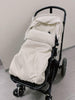 White Natural Sheepskin Stroller Sleeping Bag-2
