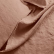 Raw Edged Clay - 100% Pure Linen | Linen Cotton Mix | 3 Piece Duvet Cover Set | 4 Piece Sheet Set | Handmade | Pre-washed | Soft-3