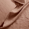 Raw Edged Clay - 100% Pure Linen | Linen Cotton Mix | 3 Piece Duvet Cover Set | 4 Piece Sheet Set | Handmade | Pre-washed | Soft-3