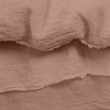 Raw Edged Clay - 100% Pure Linen | Linen Cotton Mix | 3 Piece Duvet Cover Set | 4 Piece Sheet Set | Handmade | Pre-washed | Soft-1
