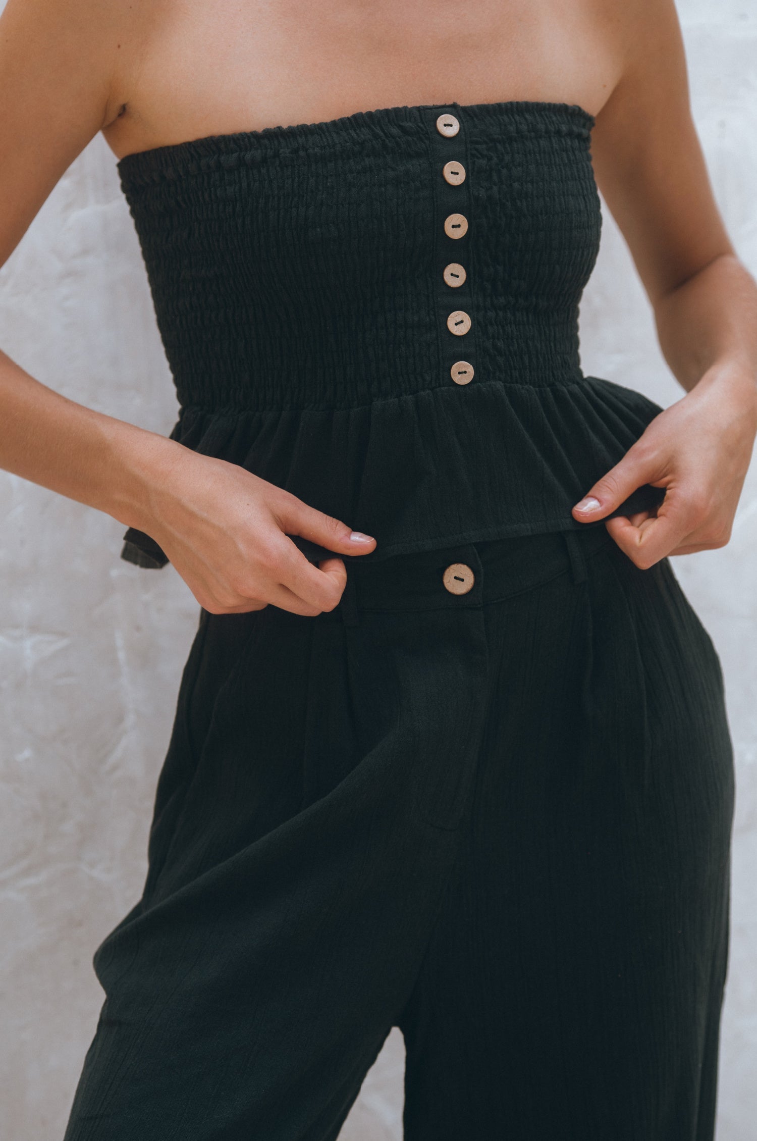 Raya Wide Leg Linen Pants-2