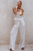 Raya Wide Leg Linen Pants-6