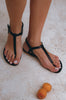 Rosalia T-strap Leather Sandals-0