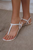 Rosalia T-strap Leather Sandals-0