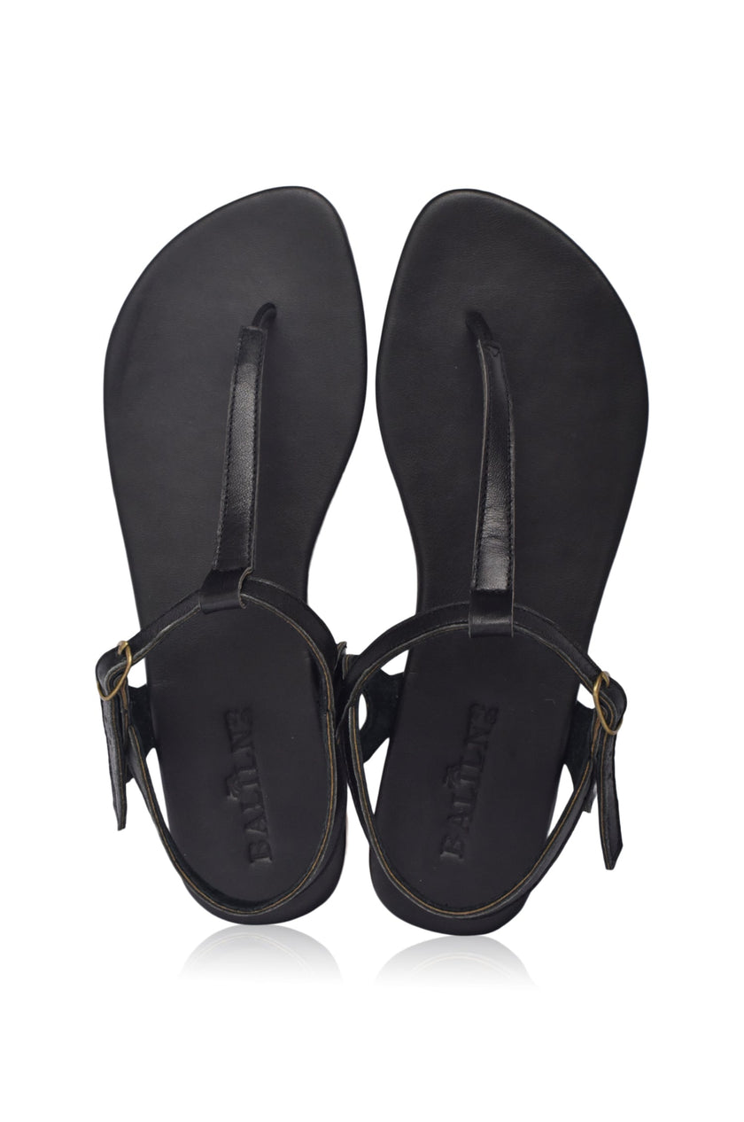 Rosalia T-strap Leather Sandals-4