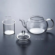 High Borosilicate Glass Flower Teapot Set 400ml/1000ml Heat-Resistant Filterable-4