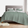 Box stitch - Pure Linen Quilt Sets-9
