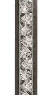 Diamond Spiral Cotton Canvas Trim | 2.5 Inch (6.35cm) | Embroidered Border | 10 Colours | By The Metre