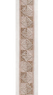 Diamond Spiral Cotton Canvas Trim | 2.5 Inch (6.35cm) | Embroidered Border | 10 Colours | By The Metre