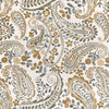 Organic Linen Paisley Pinch Pleat Curtains | Made to Measure | 5 Colours | Blackout Option Available
