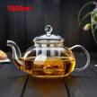 High Borosilicate Glass Flower Teapot Set 400ml/1000ml Heat-Resistant Filterable-7